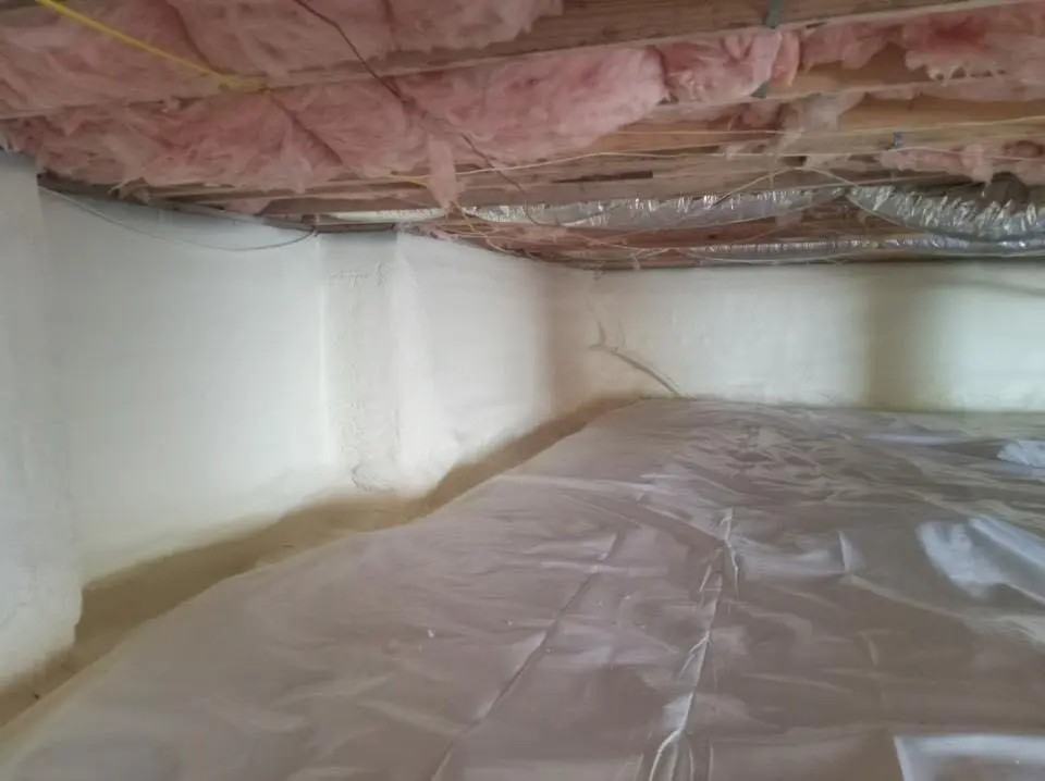 Crawl space encapsulation with closed-cell spray foam for Spray Foam Roofing in Boiling Springs